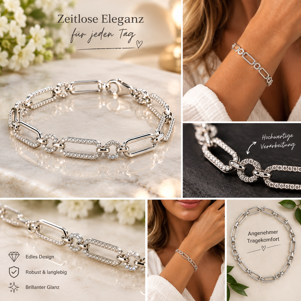 Exclusieve armband van gerhodineerd zilver
